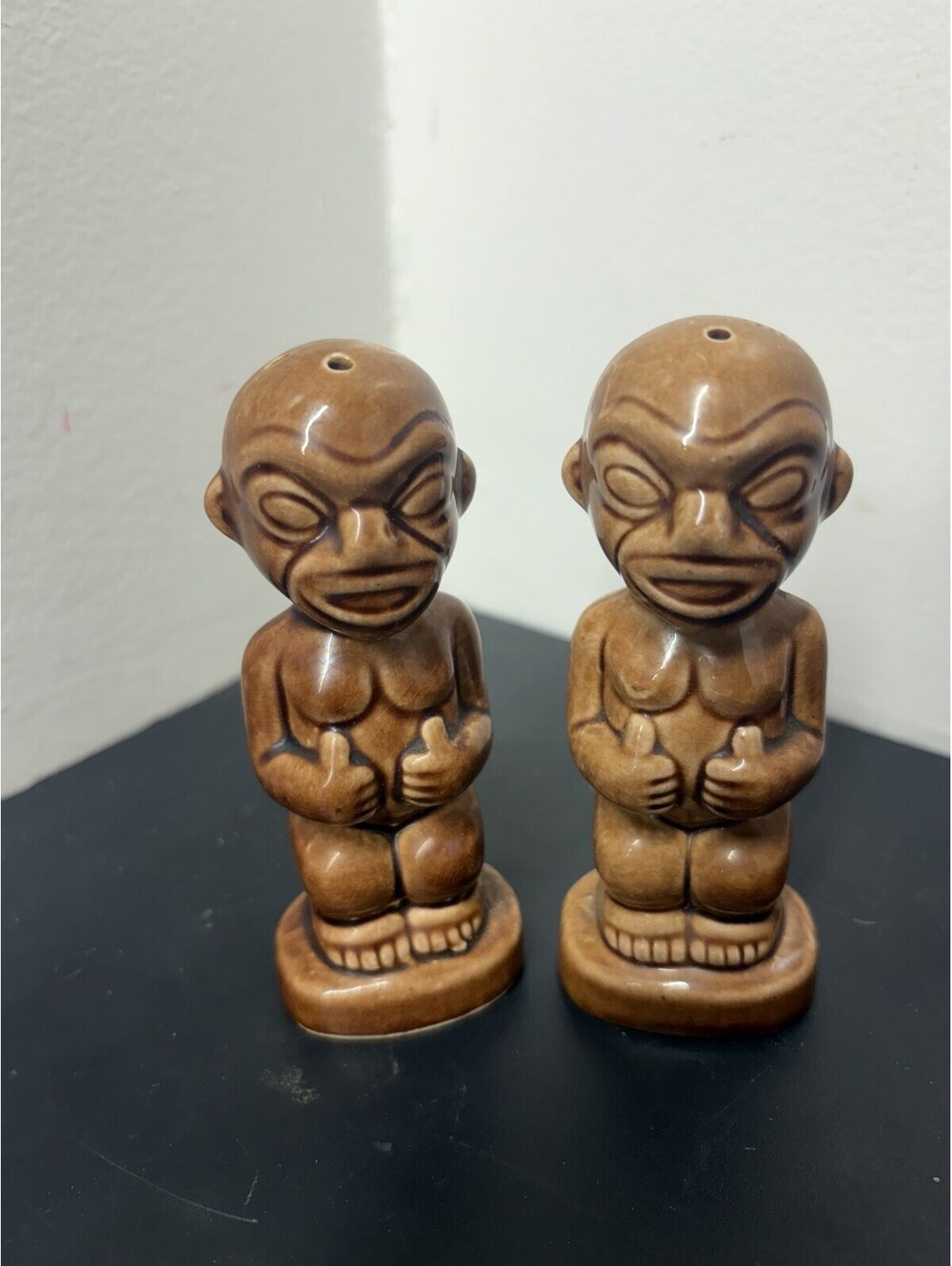 Vintage Kon-Tiki Ports Salt & Pepper Shaker Set By Steve Crane 1960’s (4”)